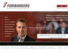 Tablet Screenshot of forwarderslist.com